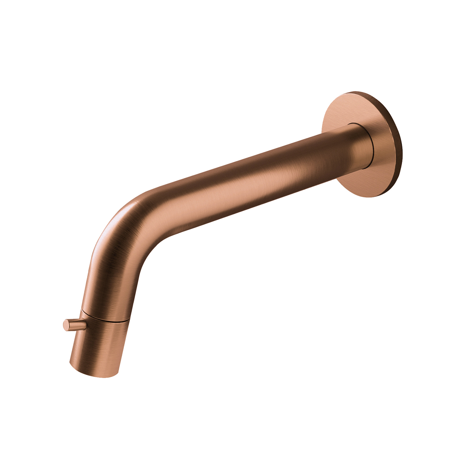 Fonteinkraan Inbouw Hotbath Dude 1-knop gebogen 18.6 cm Inkortbaar Geborsteld Koper Living Colours OP=OP
