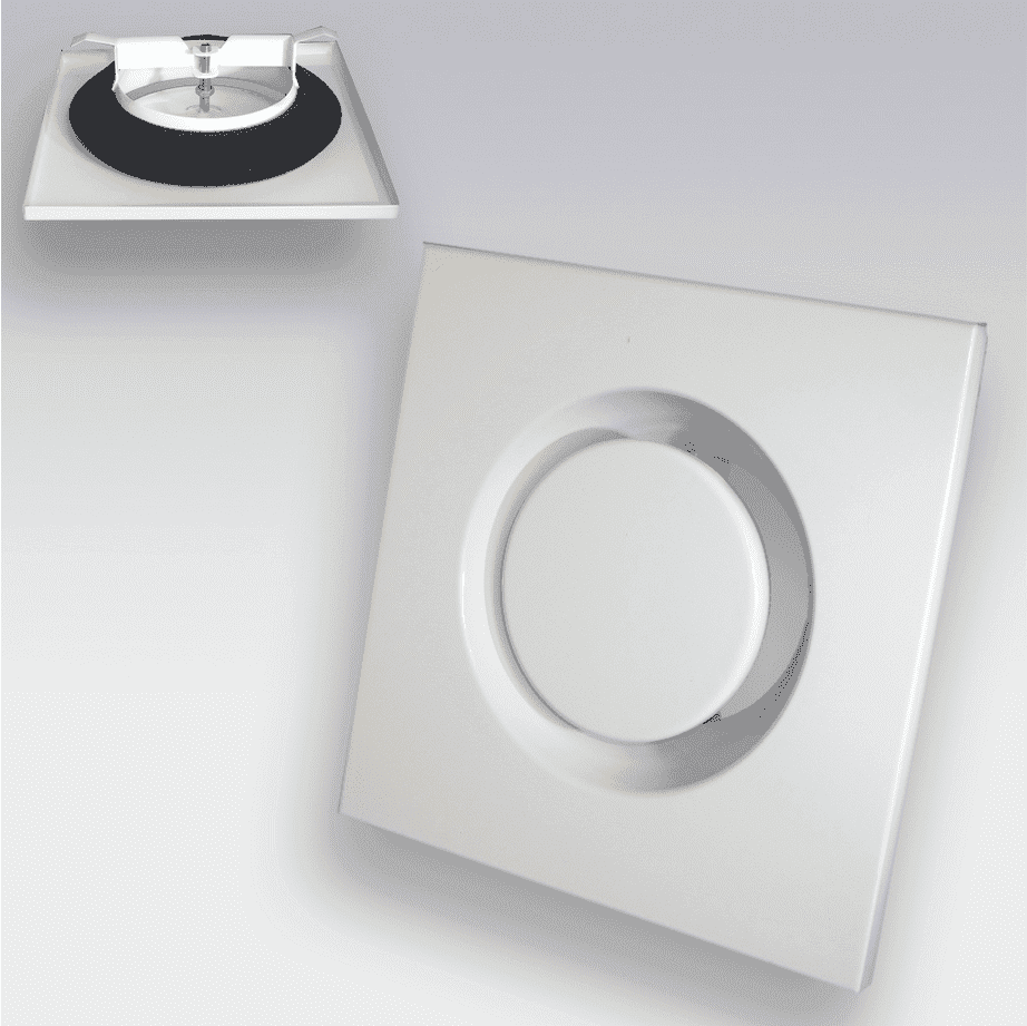 Ventilatierooster RVS ToevoerØ 125 mm, Staal W