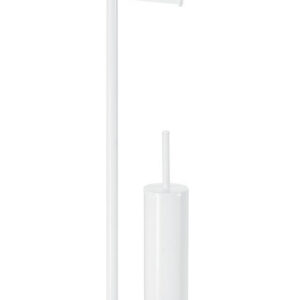 Vrijstaand Closetrol- en Borstelhouder Sapho Trilly Mat Wit