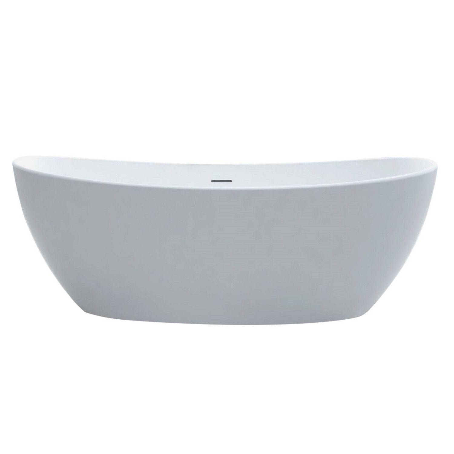 Vrijstaand Bad Best Design Orto 180x85x64 cm Solid Surface Mat Wit