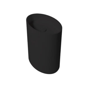 Vrijstaande Waskom Zydra Elipse 60x42 cm Negro