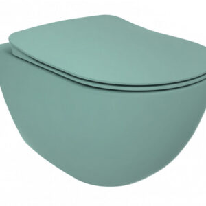 Wandcloset BWS Rimoff Ophang Toilet Zonder Bidet Nijl Groen