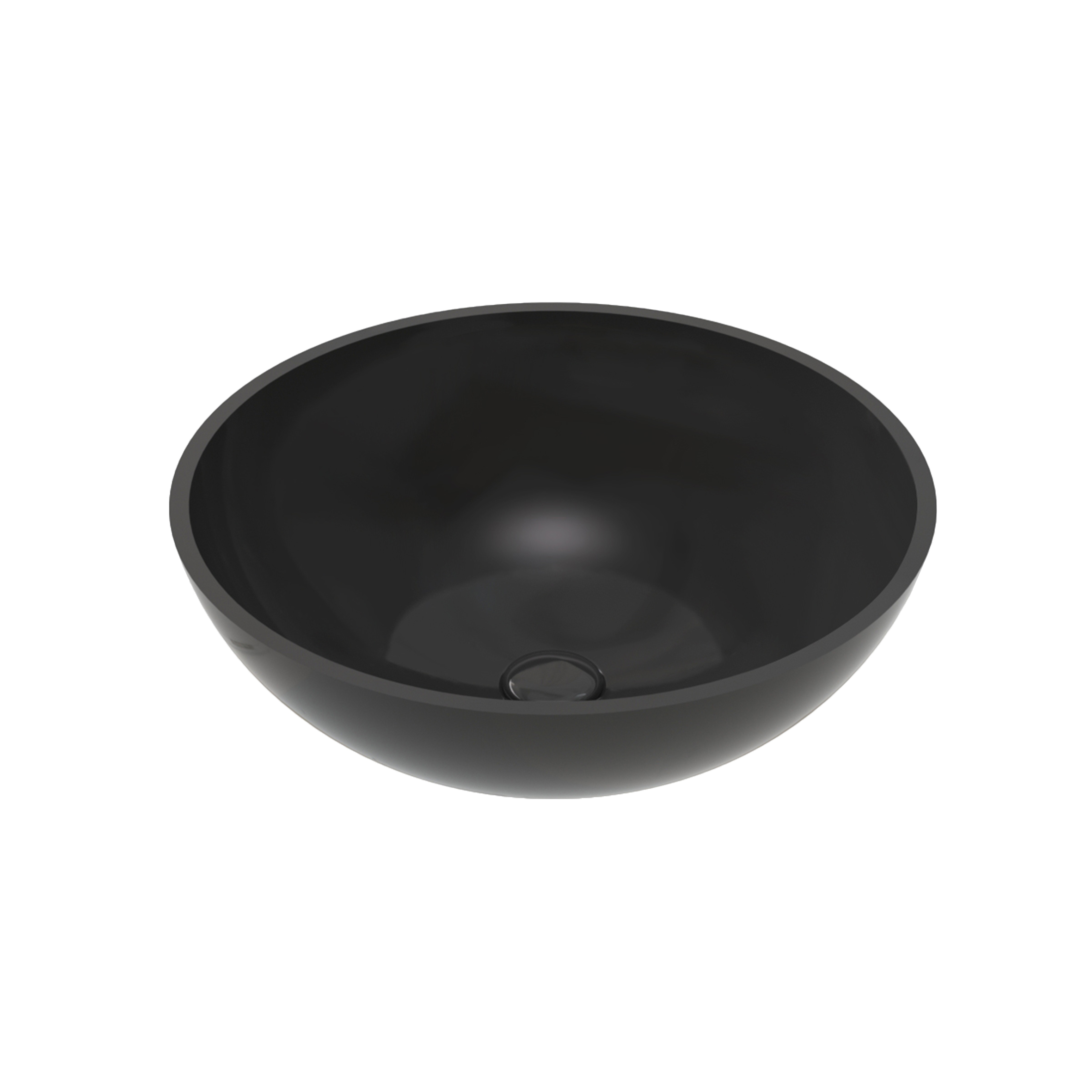 Waskom BWS Veroni Per Solid Surface 42x42x14 cm Zwart