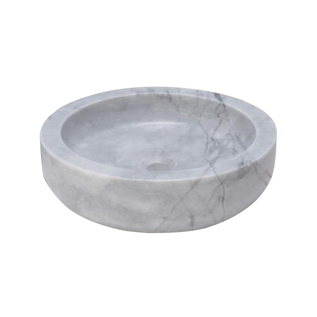 Waskom Forzalaqua Verona Carrara Rond Gepolijst 40x12x cm