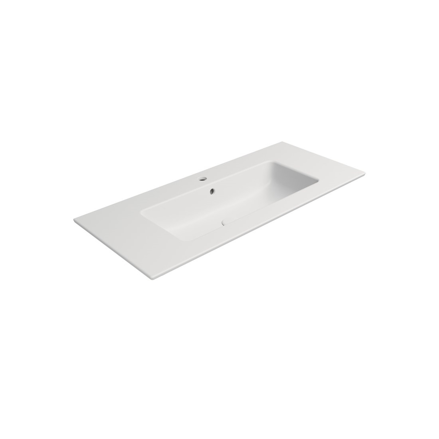 Wastafel Keramiek Sapho Pura 102x46 cm Mat Wit