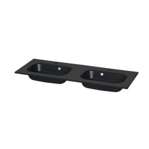 Wastafel Tiger S-line Oval 120 cm Mat Zwart