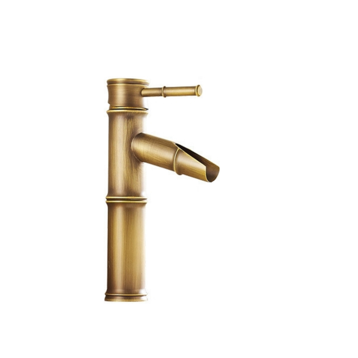 Wastafelkraan Opbouw BWS Bamboo 20,8 cm Waterval Uitloop Antiek Brons