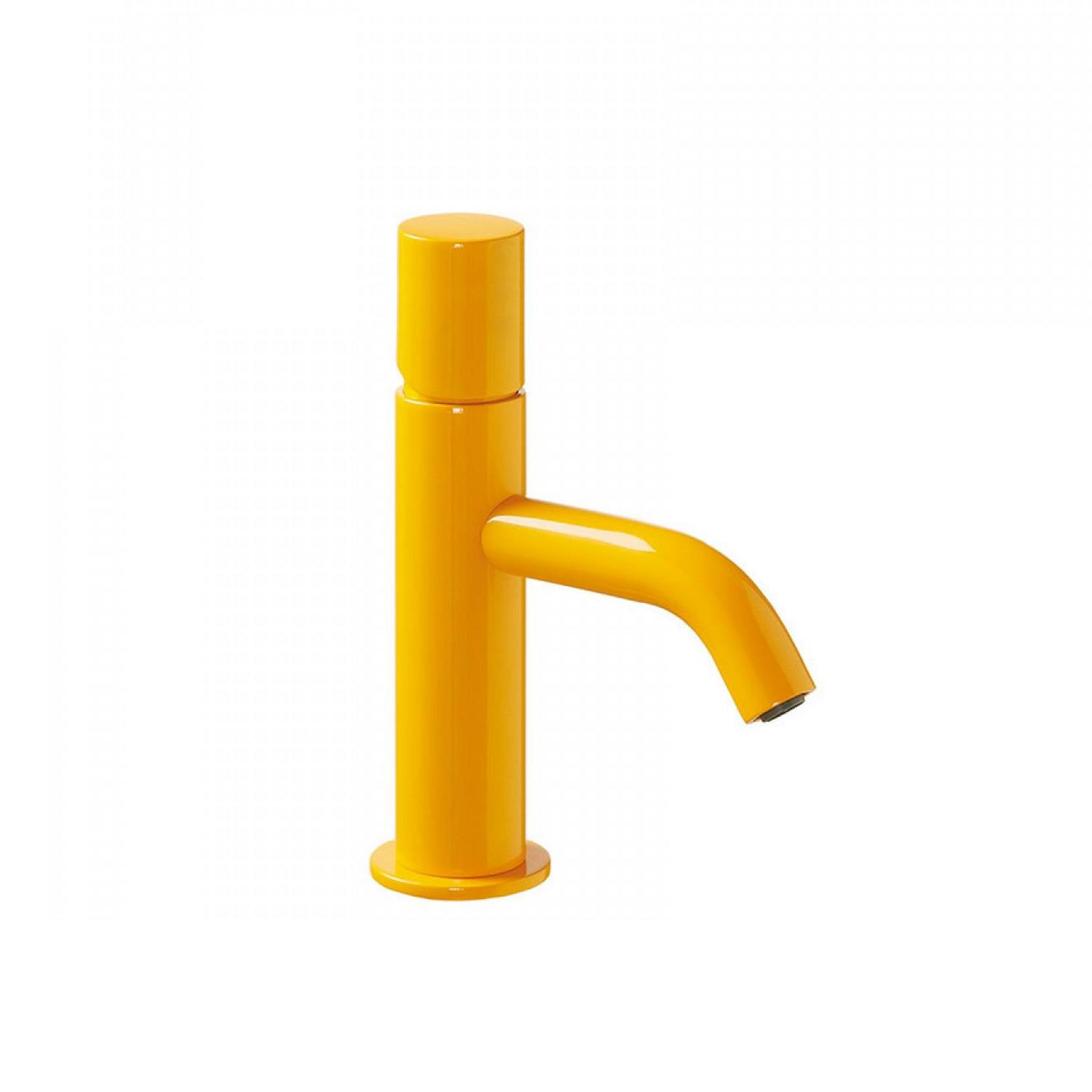 Wastafelmengkraan Tres Study Exclusive 19,5 cm 1-Knop Rond Amber Geel