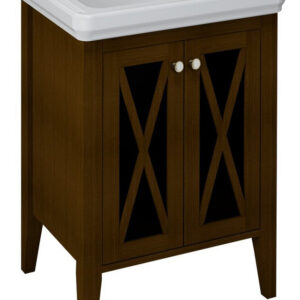 Wastafelmeubel Sapho Cross Mahonie Hout 55x81x43 cm