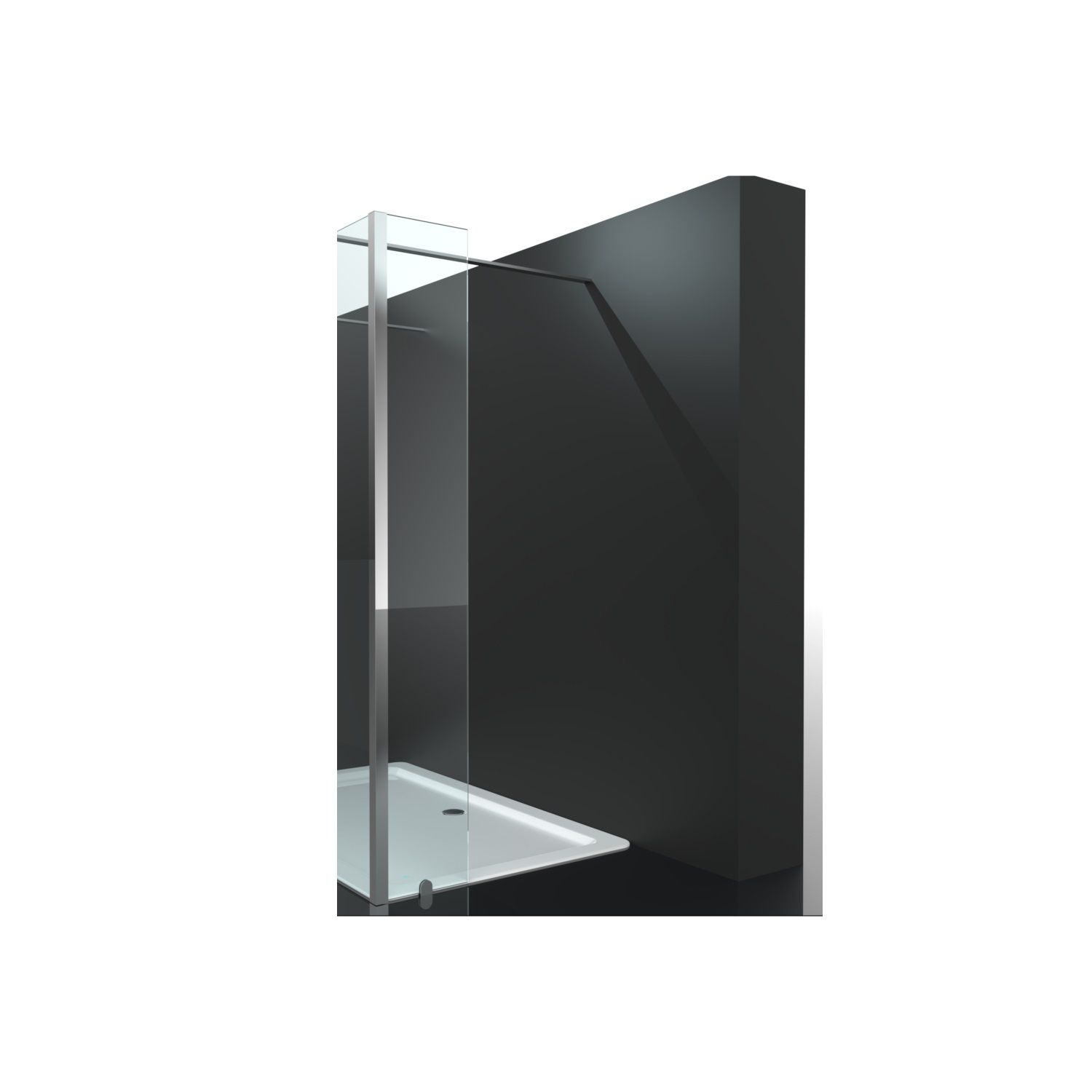 Zijwand voor Inloopdouche Best Design Erico 30x200 cm 8mm NANO Glas