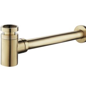Mueller Star Luxe sifon laag 11/4" geborsteld messing