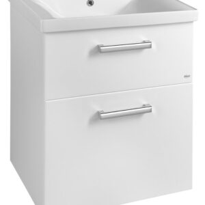Aqualine Vega badkamermeubel met keramische wastafel 65x78cm wit