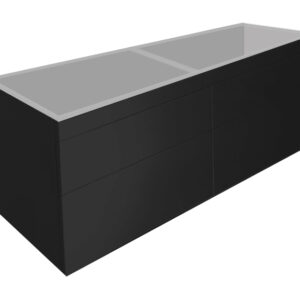 Best Design Beauty badkamermeubel 120cm mat zwart