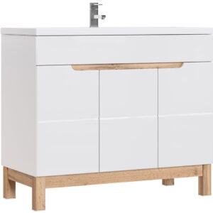 Comad Bali White 825 FSC onderkast 100cm eiken/wit