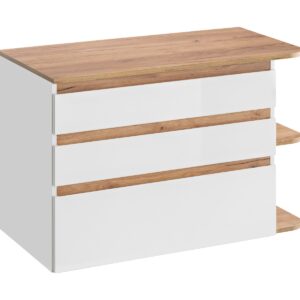 Comad Platinum 820 FSC onderkast 94cm wit/eiken