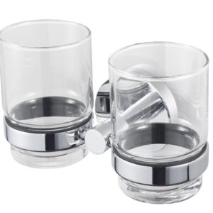 Haceka Pro2000 Dubbele glashouder chroom