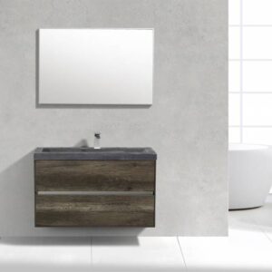 Lambini Designs Trend Stone Compact badmeubel greeploos 100cm Century Oak