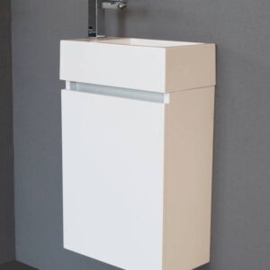 Lambini Designs Trendline fonteinkast rechtsdraaiend wit