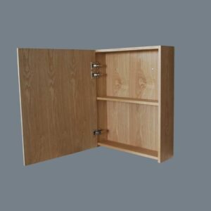 Lambini Designs Wood spiegelkast Eiken 58cm links