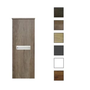 Sanicare kolomkast met inliggende greep 33,5x90x32cm truffel