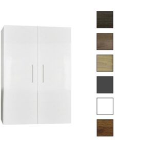 Sanicare kolomkast met reling greep 67x90x32cm hoogglans wit