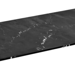 Sapho Skara wastafelblad solid surface 100cm zwart